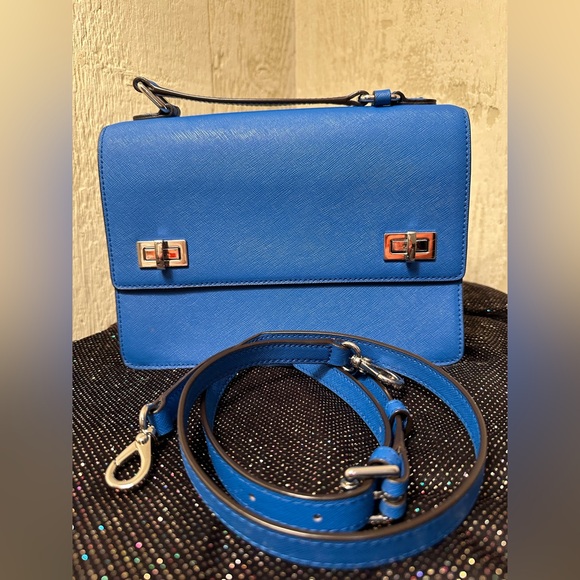 Henri Bendel Blue Handbag with Star Charm - Picture 11 of 12